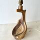 Vallauris lamp by Grandjean Jourdan 1950, vintage faux bois ceramic