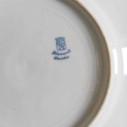 Paire d'assiettes fleuries porcelaine allemande