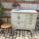 Vintage white skated buffet