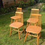 Chaises scandinaves bois