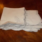Vintage embroidered tablecloth 250 x 170 and 12 towels