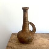 Bouteille ancienne ou jarre en terre cuite