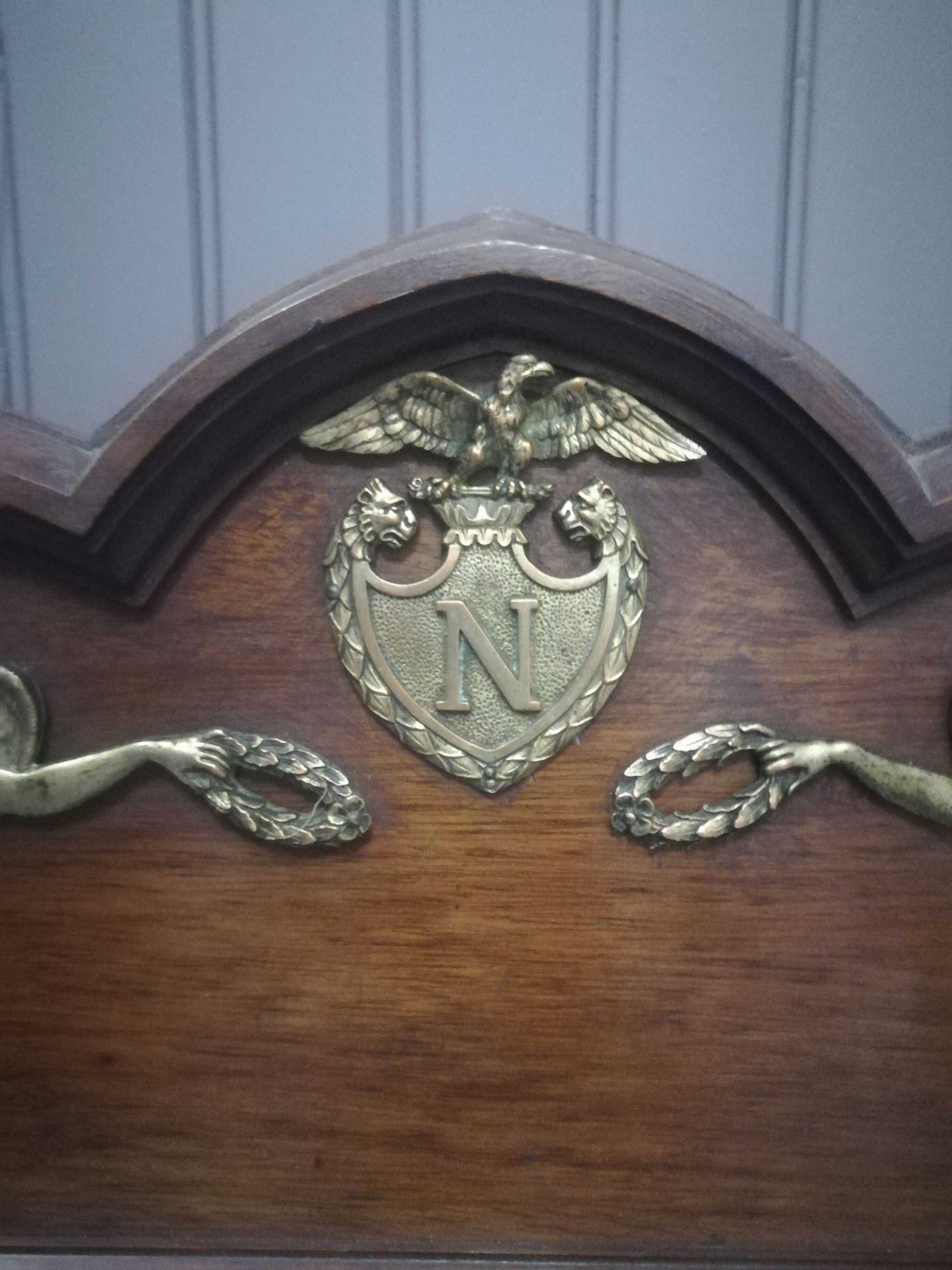 Empire mirror in mahogany and gilded bronze 120x97cm