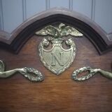 Empire mirror in mahogany and gilded bronze 120x97cm