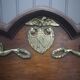 Empire mirror in mahogany and gilded bronze 120x97cm