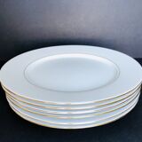 6 White porcelain plates