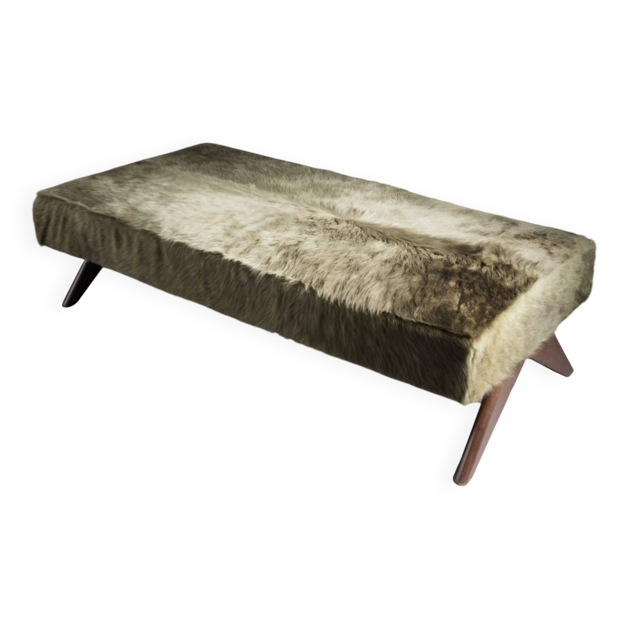 Original Daybed PJ-L-12-A by Pierre Jeanneret for Chandigarh Project, 1950s