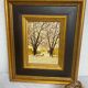 Oil on canvas signed “The two chestnut trees”