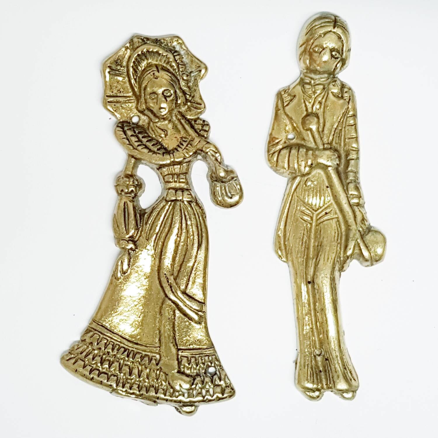 Suite de 2 plaques de porte de salle de bain