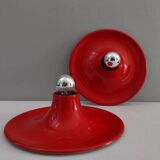 Set of two Italian Targetti design wall lights from the 70s