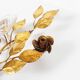 Antique Italian gilt rose wall lights by Hans Kogl