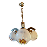Chandelier, pendant light, vintage ceiling light, Space Age, Murano "Mazzega", 70s