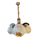 Chandelier, pendant light, vintage ceiling light, Space Age, Murano "Mazzega", 70s