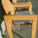 6 Scandinavian wooden chairs