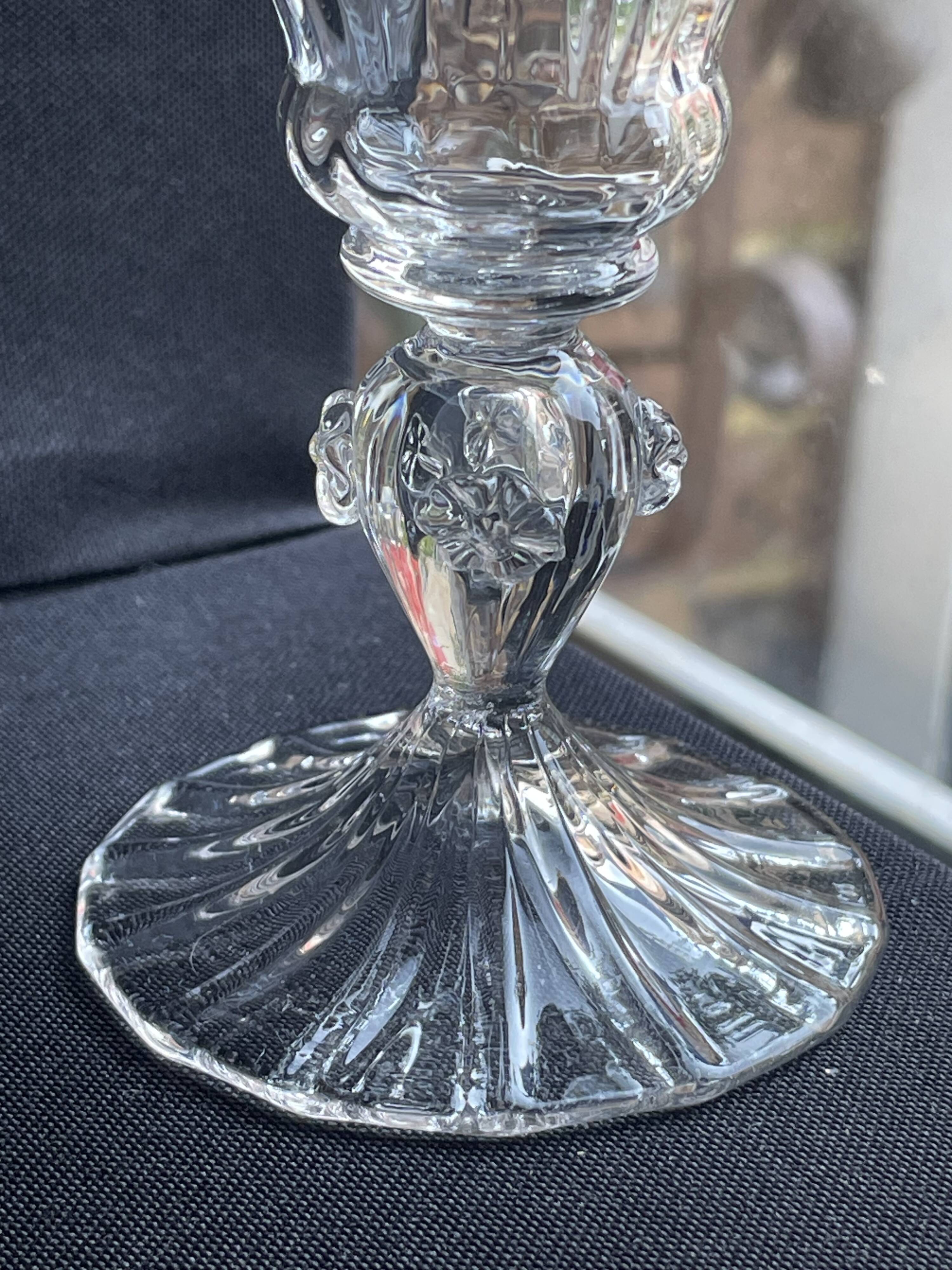 6 Daum Florentine service glasses – late 19th century