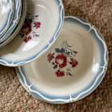 8 flat plates digoin sarreguemines