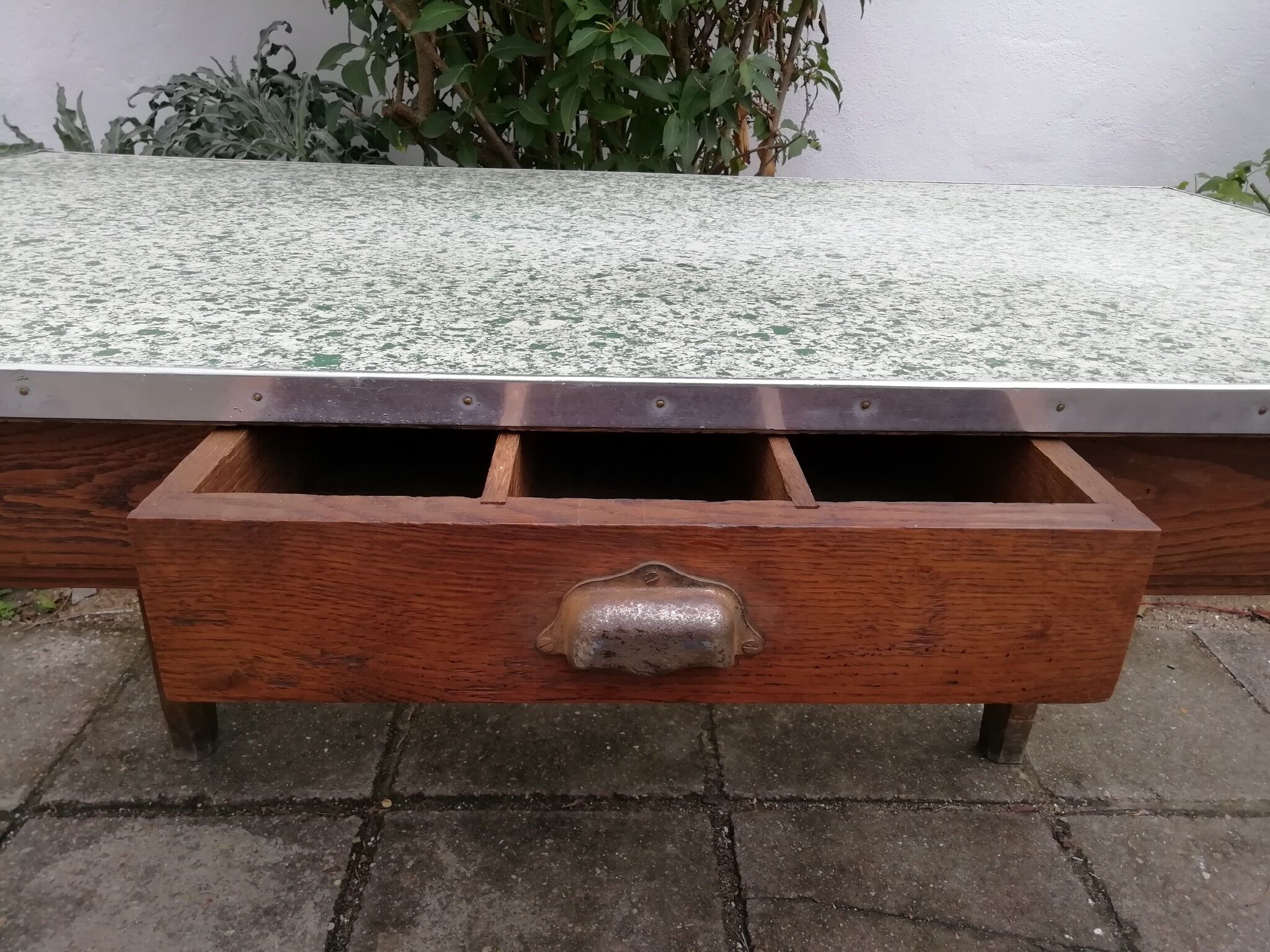 1950s oak kitchen table