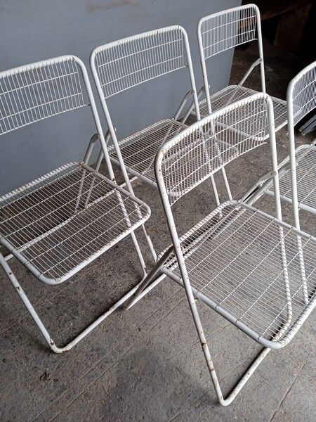 5 foldable chairs Emu Rio vintage ep 1970