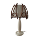Lampe à poser vintage en rotin