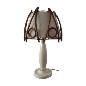 Vintage rattan lamp