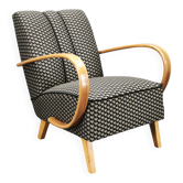 Art Deco Armchair by Jindrich Halabala, Czechoslovakia, 1940s