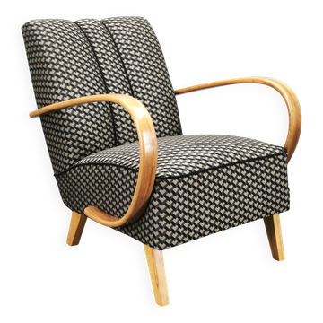 Art Deco Armchair by Jindrich Halabala, Czechoslovakia, 1940s