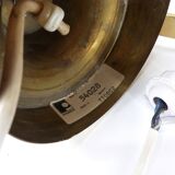 Scandinavian pendant lamp in gilded brass Carl Fagerhult Sweden 1970
