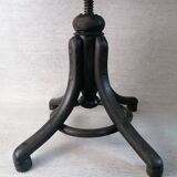 Thonet wooden screw stool. Revamped Empire style.