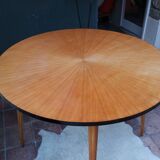 Sun marquetry table