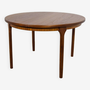 Table à manger ronde extensible vintage de Mcintosh, 1960