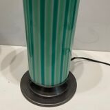 Mid-Century Mint Green Murano Glass Table Lamps, Set of 2