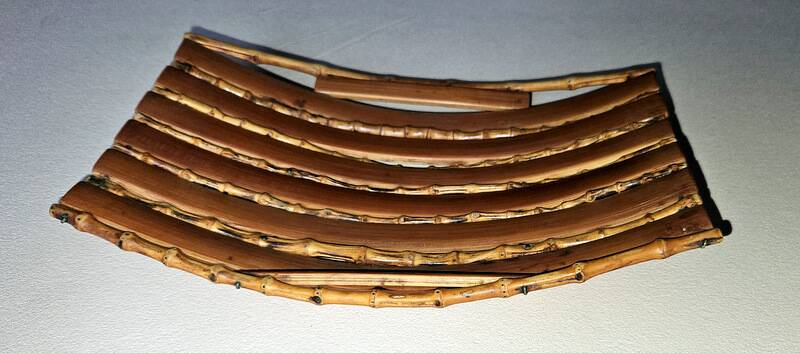 Bamboo basket and wooden slats