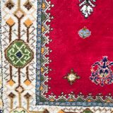 Tapis ancien maroc rabat fait main 148x212 cm