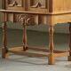 Vintage Danish Chevron Oak Cabinet, Henning Kjærnulf Baroque style, 1960s