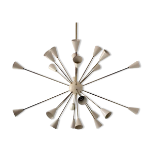 Lustre Sputnik en laiton 24 lumières