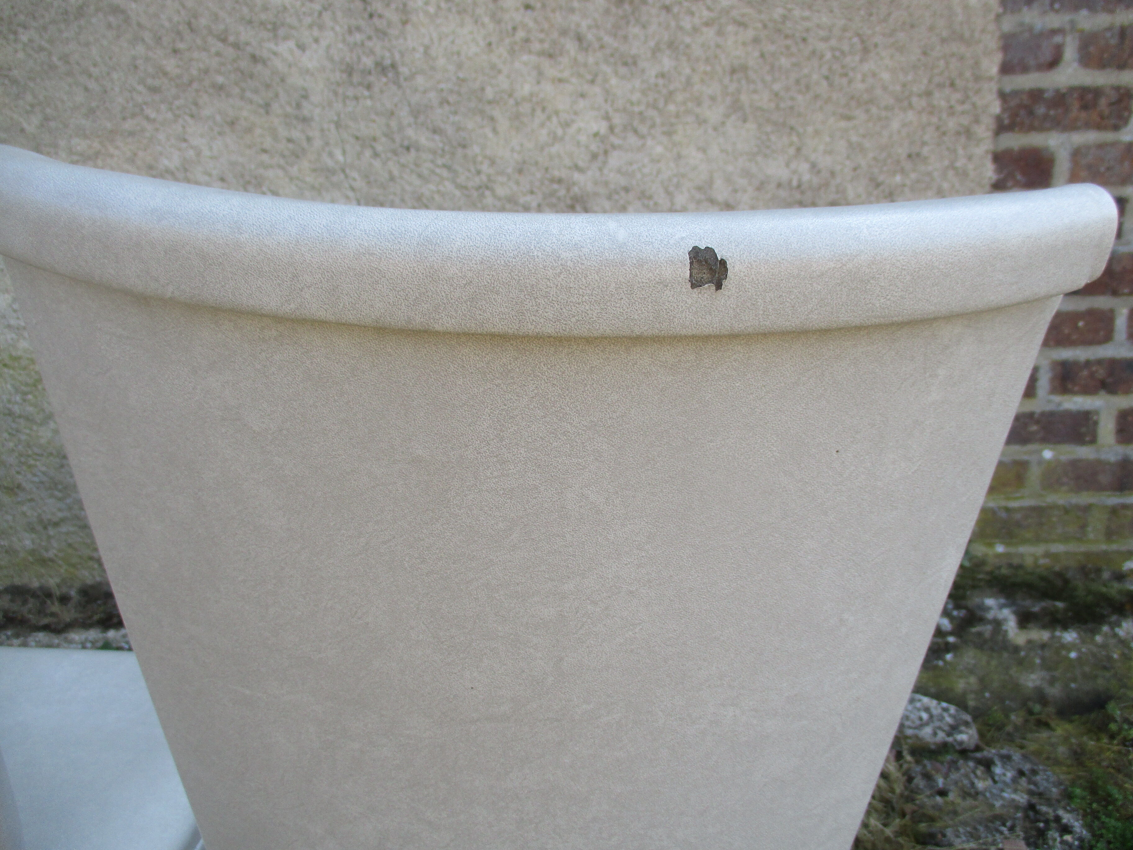 Suite of 6 dining chairs 50'S s imitation gray leather