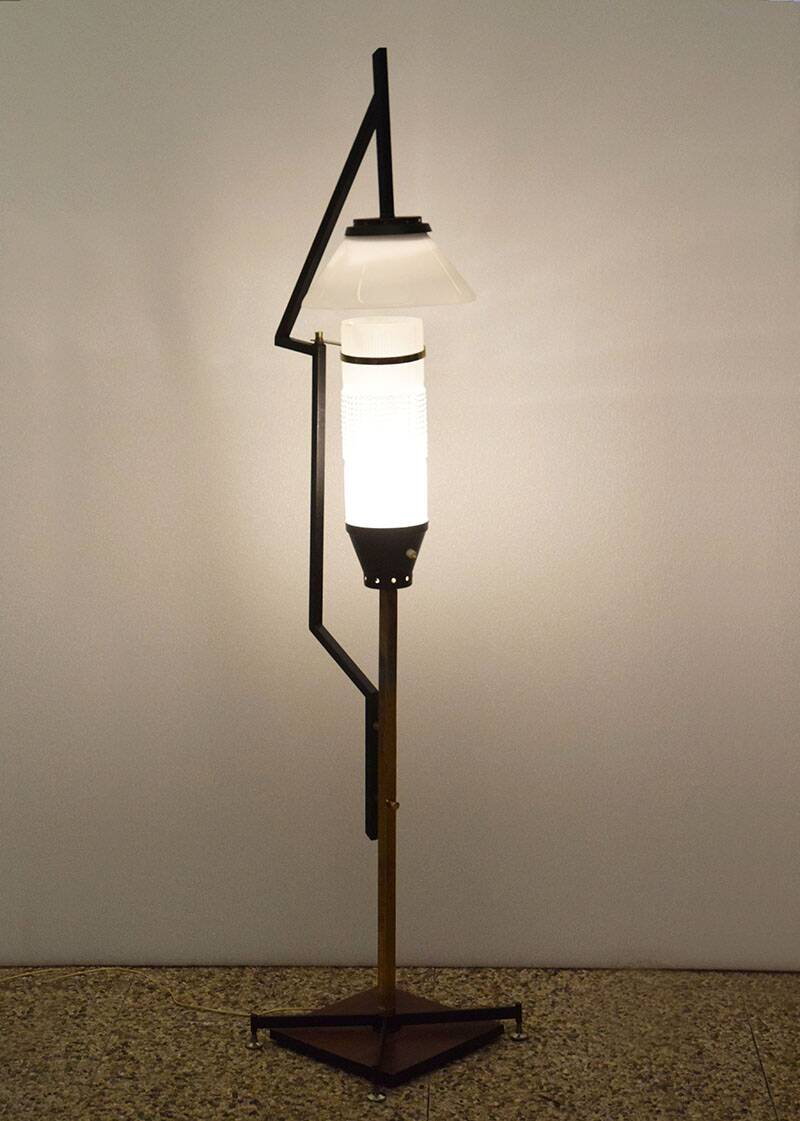 Floor lamp attr. Stilnovo, 1950s