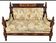 Two-seater canapé made of hand-carved Sheesham wood - Chiniot, Pakistan