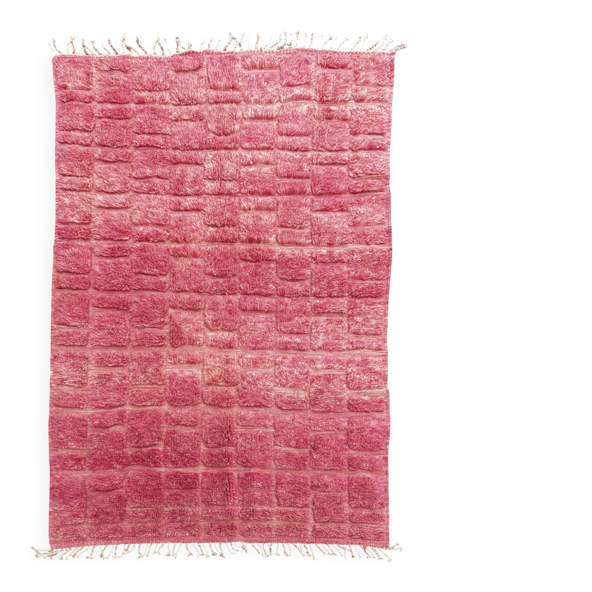 Ouarda – Custom-made pink Mrirt Moroccan rug in wool