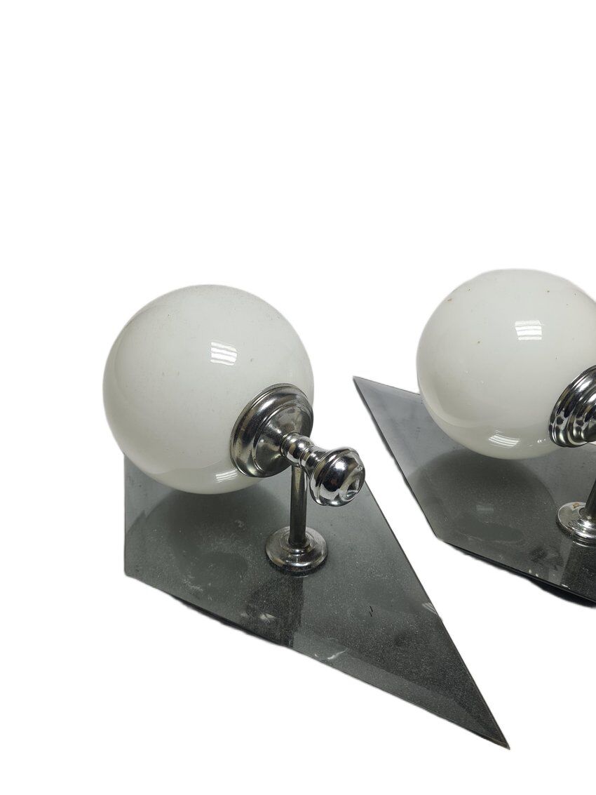 Art Deco sconces, Poland, 1960s, set of 2