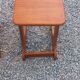 Set of 3 nesting tables in Scandinavian style made of teak from the 1970s.