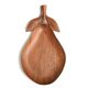 Wooden catchall in the shape of a pear, 1970s.