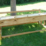 School desk 4 places late nineteenth century