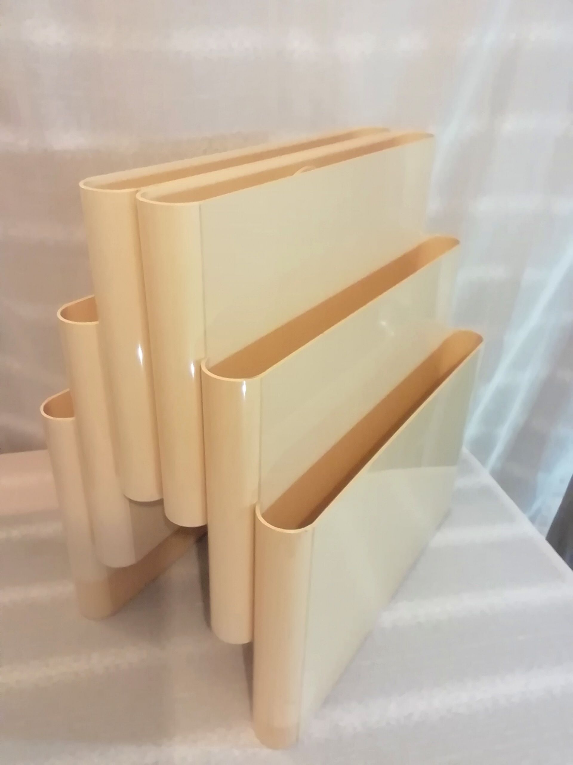 Vintage plexi newspaper holder