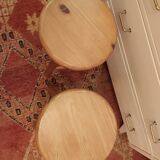 Pair of vintage wooden stools