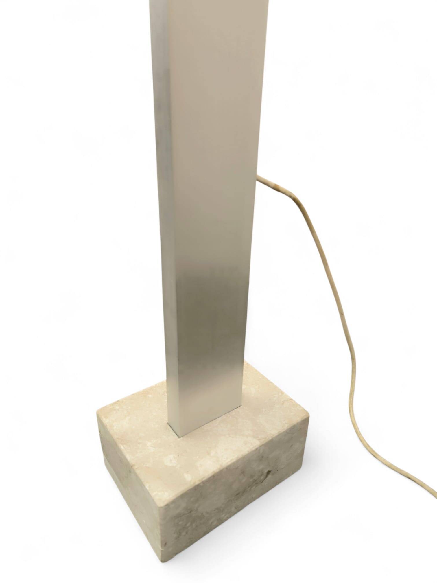 Targetti floor lamp with 6 lights and marble base, 1970s.