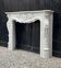 Louis XV style fireplace in Carrara marble circa 1980