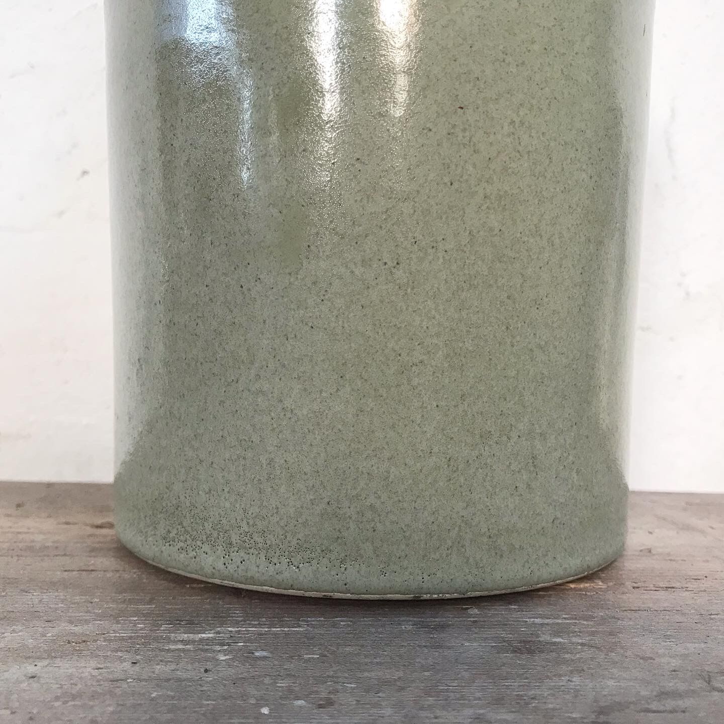 Vintage stoneware lamp foot