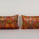 Set of 2 vintage velvet cushion covers 36x56 cm