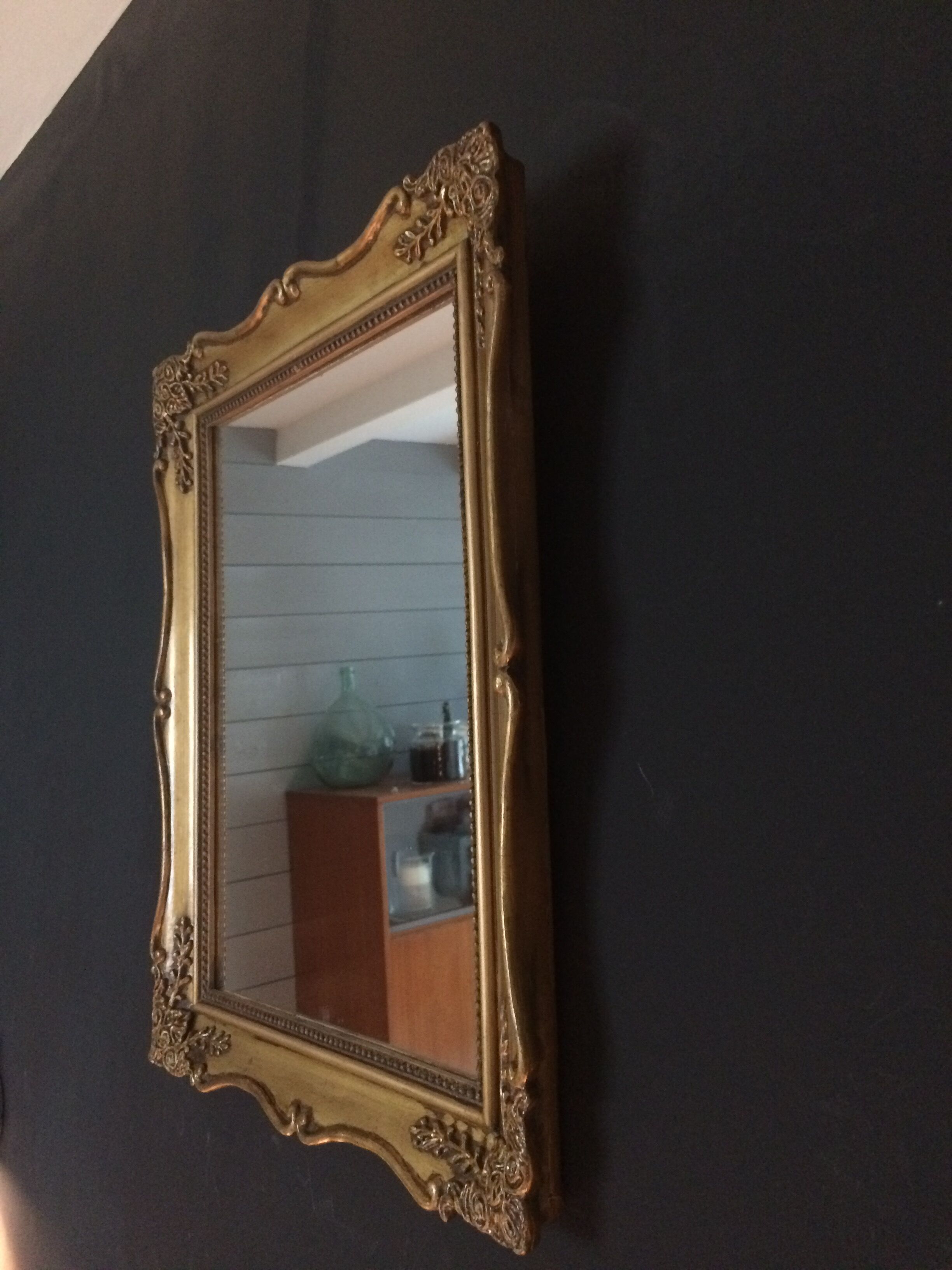 Miroir ancien doré 50x40x3cm